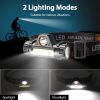 2 Packs Rechargeable Headlamp IPX4 Waterproof Headlight Flashlight