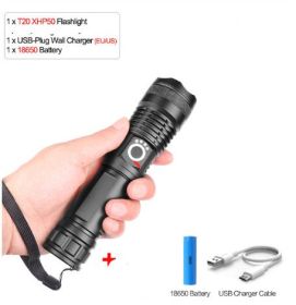 USB Charging Zoom P50 Flashlight (Option: XHP50 26650 USB)