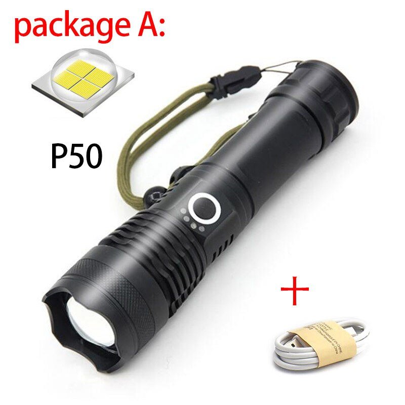 USB Charging Zoom P50 Flashlight USB Charging Zoom P50 Flashlight