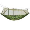 600lbs Load 2 Persons Hammock with Mosquito Net Outdoor Hiking Camping Hommock Portable Nylon Swing Hanging Bed