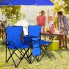 Portable Folding Picnic Double Chair With Umbrella